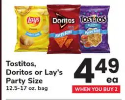ACME Tostitos, Doritos or Lay's Party Size offer