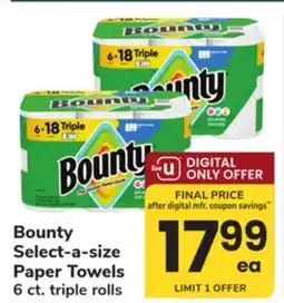 ACME Bounty Select-a-size Paper Towels offer