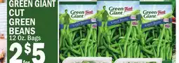 C Town GREEN GIANT CUT GREEN BEANS offer