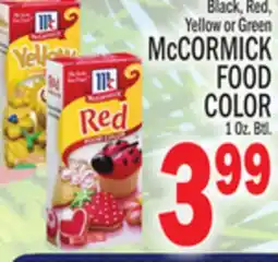 C Town McCORMICK FOOD COLOR offer