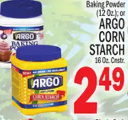 C Town ARGO CORN STARCH 16 Oz. Cnstr offer
