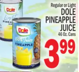 C Town DOLE PINEAPPLE JUICE offer