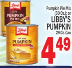C Town LIBBY'S PUMPKIN, 29 Oz. Can offer