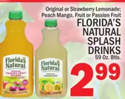 C Town FLORIDA'S NATURAL SPLASH DRINKS offer
