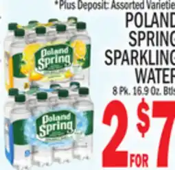 C Town POLAND SPRING SPARKLING WATER offer