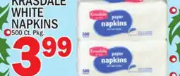 C Town KRASDALE WHITE NAPKINS offer