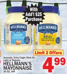 C Town HELLMANN'S MAYONNAISE offer