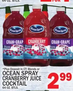 C Town OCEAN SPRAY CRANBERRY JUICE COCKTAIL offer