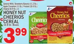C Town GENERAL MILLS HONEY NUT CHEERIOS CHEERIOS CEREAL 10.8 Oz. Boxes offer