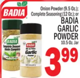 C Town BADIA GARLIC POWDER offer