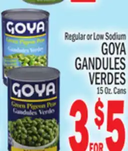 C Town GOYA GANDULES VERDES offer