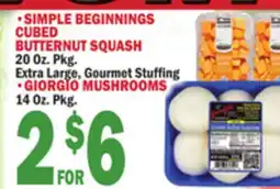 C Town SIMPLE BEGINNINGS CUBED BUTTERNUT SQUASH offer