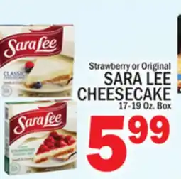 C Town SARA LEE CHEESECAKE offer