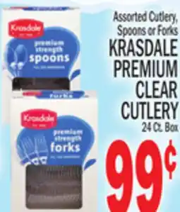 C Town KRASDALE PREMIUM CLEAR CUTLERY offer