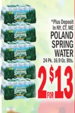 C Town POLAND SPRING WATER offer