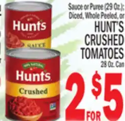 C Town HUNT'S CRUSHED TOMATOES 28 Oz. Can offer