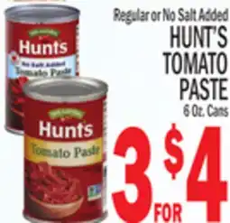 C Town HUNT'S TOMATO PASTE offer