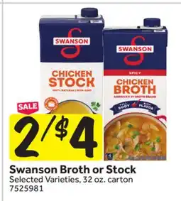Stop&Shop Swanson Broth or Stock offer