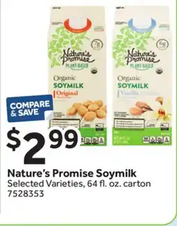 Stop&Shop Nature's Promise Soymilk offer