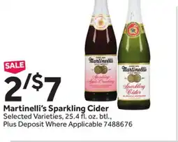 Stop&Shop Martinelli's Sparkling Cider offer