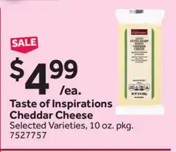 Stop&Shop Taste of Inspirations Cheddar Cheese offer