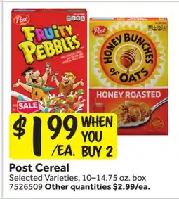 Stop&Shop Post Cereal offer