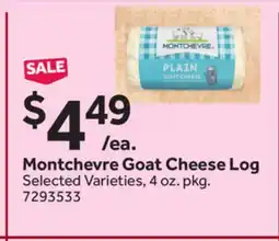 Stop&Shop Montchevre Goat Cheese Log offer