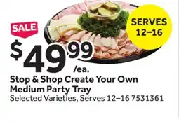 Stop&Shop Stop & Shop Medium Party Tray offer