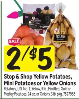 Stop&Shop Stop & Shop Yellow Potatoes, Mini Potatoes or Yellow Onions offer