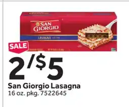 Stop&Shop San Giorgio Lasagna offer