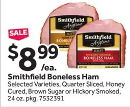 Stop&Shop Smithfield Boneless Ham offer