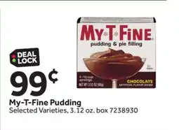 Stop&Shop My-T-Fine Pudding offer