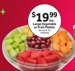 Stop&Shop Large Vegetable or Fruit Platter offer