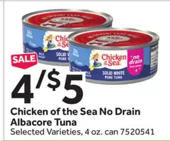 Stop&Shop Chicken of the Sea No Drain Albacore Tuna offer