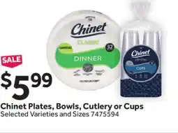 Stop&Shop Chinet Plates, Bowls, Cutlery or Cups offer
