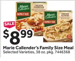Stop&Shop Marie Callender's Family Size Meal offer