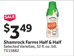 Stop&Shop Shamrock Farms Half & Half offer