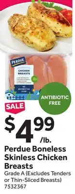 Stop&Shop Perdue Boneless Skinless Chicken Breasts offer