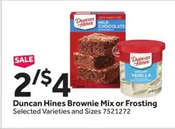 Stop&Shop Duncan Hines Brownie Mix or Frosting offer