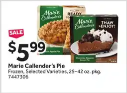 Stop&Shop Marie Callender's Pie offer