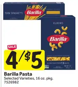 Stop&Shop Barilla Pasta offer
