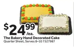Stop&Shop The Bakery Hand Decorated Cake offer