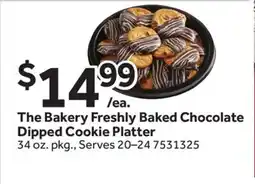 Stop&Shop The Bakery Freshly Baked Chocolate Dipped Cookie Platter offer