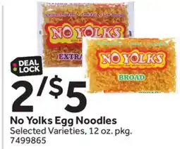 Stop&Shop No Yolks Egg Noodles offer
