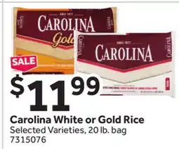Stop&Shop Carolina White or Gold Rice offer