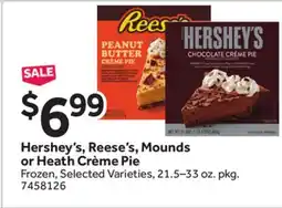 Stop&Shop Hershey's, Reese's, Mounds or Heath Crème Pie offer