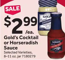 Stop&Shop Gold's Cocktail or Horseradish Sauce offer