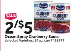 Stop&Shop Ocean Spray Cranberry Sauce offer