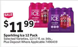 Stop&Shop Sparkling Ice 12 Pack offer