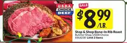 Stop&Shop Stop & Shop Bone-In Rib Roast offer